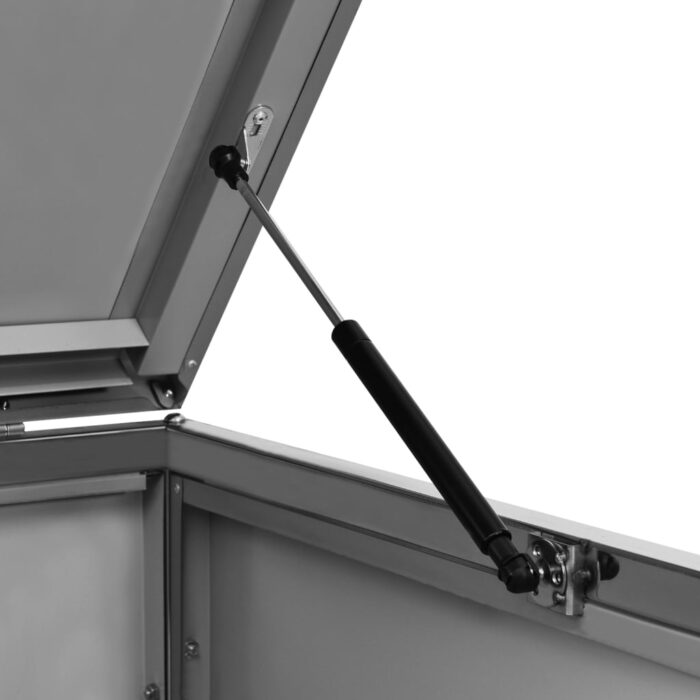 Abri pour deux poubelles 138x77,5x112,5 cm Inox – Image 9