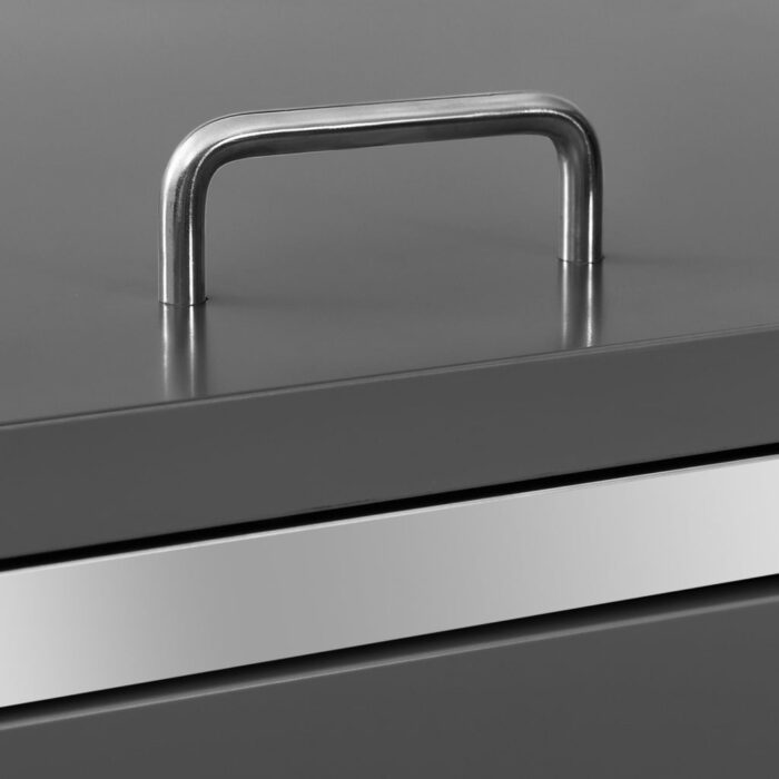 Abri pour trois poubelles 207x77,5x112,5 cm Inox – Image 2
