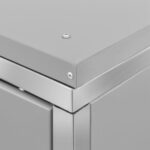 Abri pour deux poubelles 138x77,5x112,5 cm Inox – Image 2