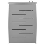 Abri pour deux poubelles 138x77,5x112,5 cm Inox – Image 6
