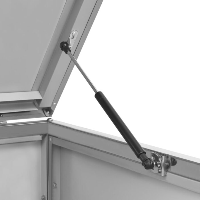 Abri pour deux poubelles 138x77,5x112,5 cm Inox – Image 9