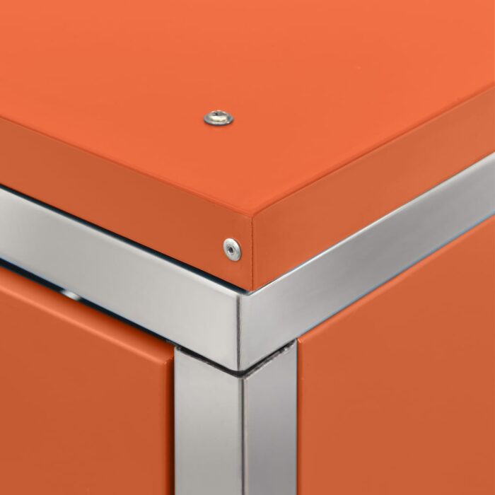 Abri pour deux poubelles 138x77,5x112,5 cm Inox – Image 2