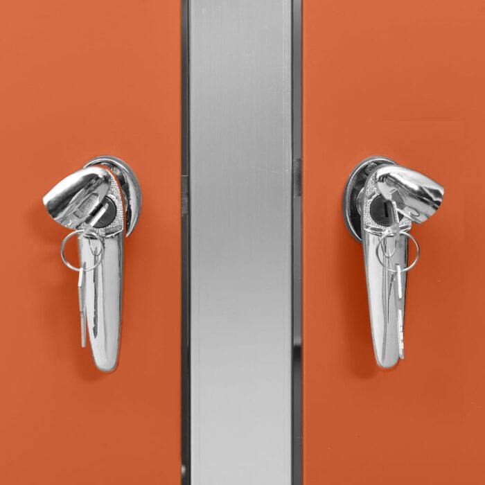 Abri pour deux poubelles 138x77,5x112,5 cm Inox – Image 3