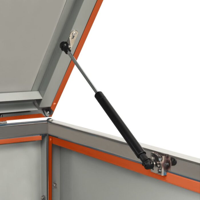 Abri pour trois poubelles 207x77,5x112,5 cm Inox – Image 9