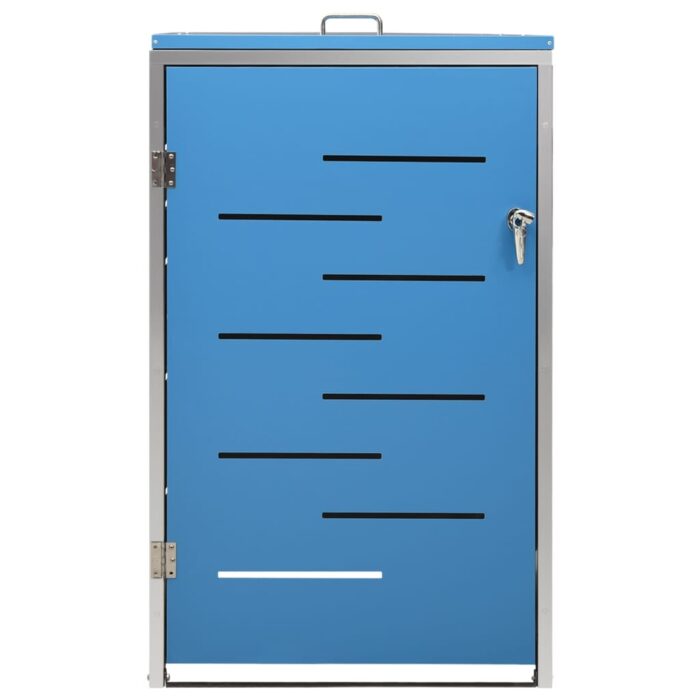 Abri pour poubelle 69x77,5x112,5 cm Inox – Image 5
