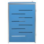 Abri pour poubelle 69x77,5x112,5 cm Inox – Image 6