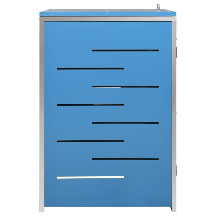 Abri pour poubelle 69x77,5x112,5 cm Inox – Image 6