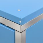 Abri pour deux poubelles 138x77,5x112,5 cm Inox – Image 3