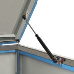 Abri pour deux poubelles 138x77,5x112,5 cm Inox – Image 9