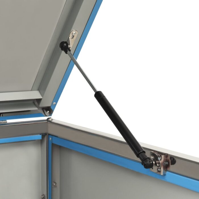 Abri pour deux poubelles 138x77,5x112,5 cm Inox – Image 9