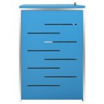 Abri pour quatre poubelles 276,5x77,5x112,5 cm Inox – Image 7