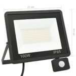 Projecteur à LED avec capteur 100 W Blanc chaud – Image 10