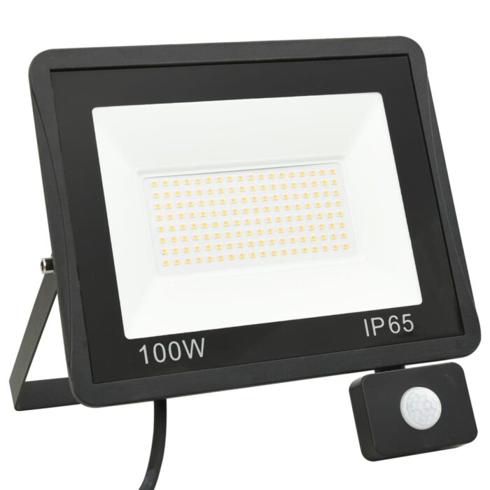Projecteur à LED avec capteur 100 W Blanc chaud – Image 2
