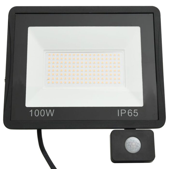 Projecteur à LED avec capteur 100 W Blanc chaud – Image 3