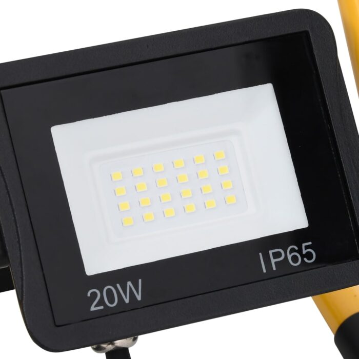 Projecteur à LED avec poignée 20 W Blanc chaud – Image 8
