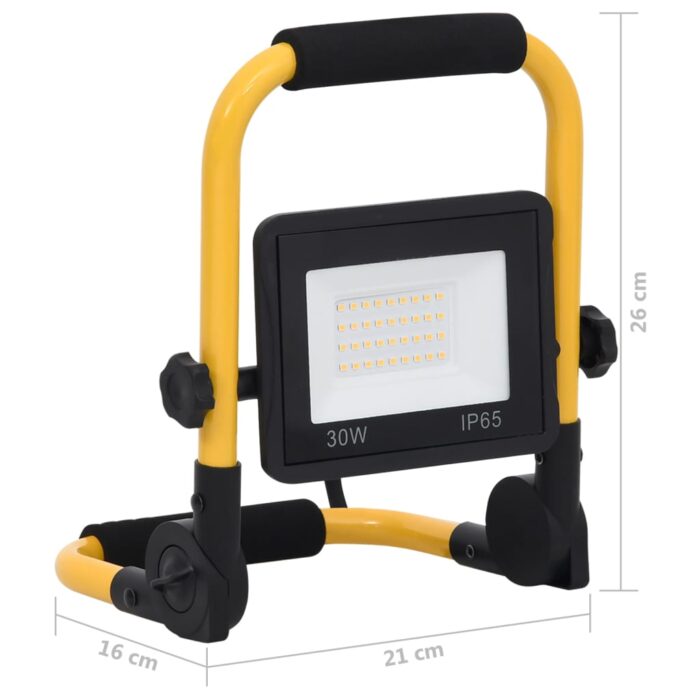 Projecteur à LED avec poignée 30 W Blanc froid – Image 11