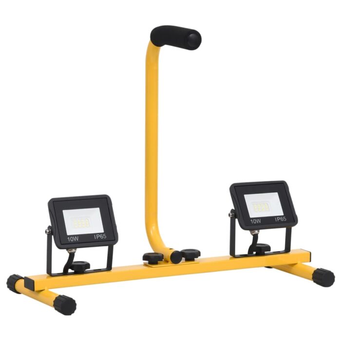 Projecteur à LED avec poignée 2x10 W Blanc chaud – Image 3