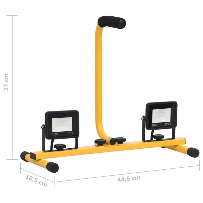 Projecteur à LED avec poignée 2x10 W Blanc froid – Image 11