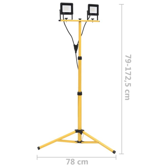 Projecteur à LED avec trépied 2x50 W Blanc chaud – Image 8