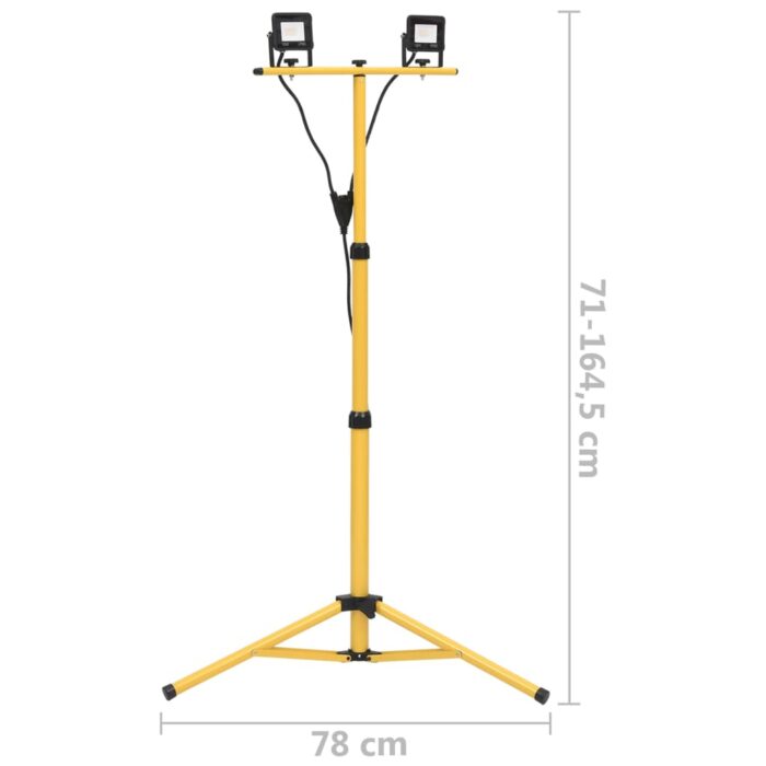 Projecteur à LED avec trépied 2x10 W Blanc froid – Image 8