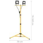 Projecteur à LED avec trépied 2x30 W Blanc froid – Image 8