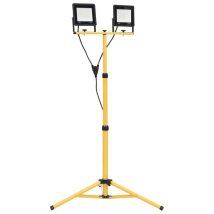 Projecteur à LED avec trépied 2x50 W Blanc froid