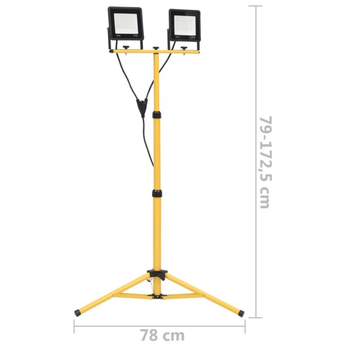 Projecteur à LED avec trépied 2x50 W Blanc froid – Image 8