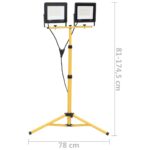 Projecteur à LED avec trépied 2x100 W Blanc froid – Image 8