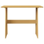 Table à manger avec banc REINE marron miel bois de pin solide – Image 6