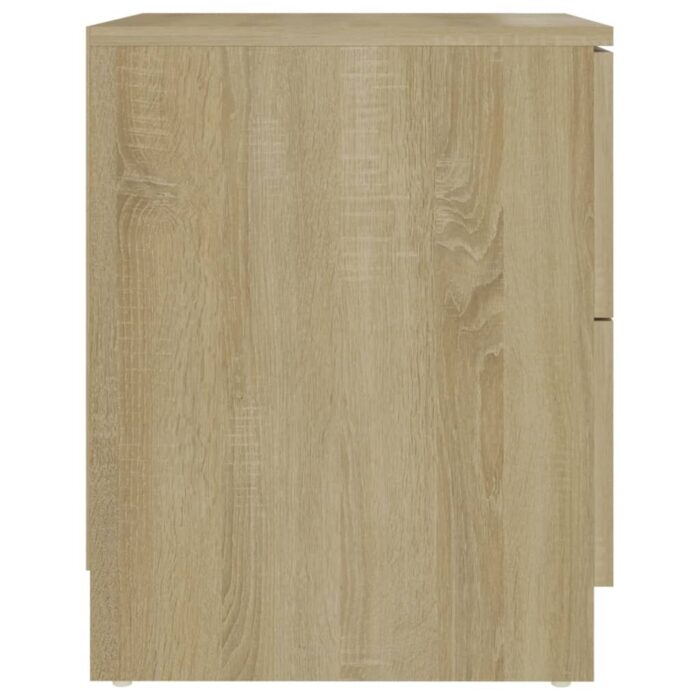 Table de chevet chêne sonoma 40x40x50 cm bois d’ingénierie – Image 2