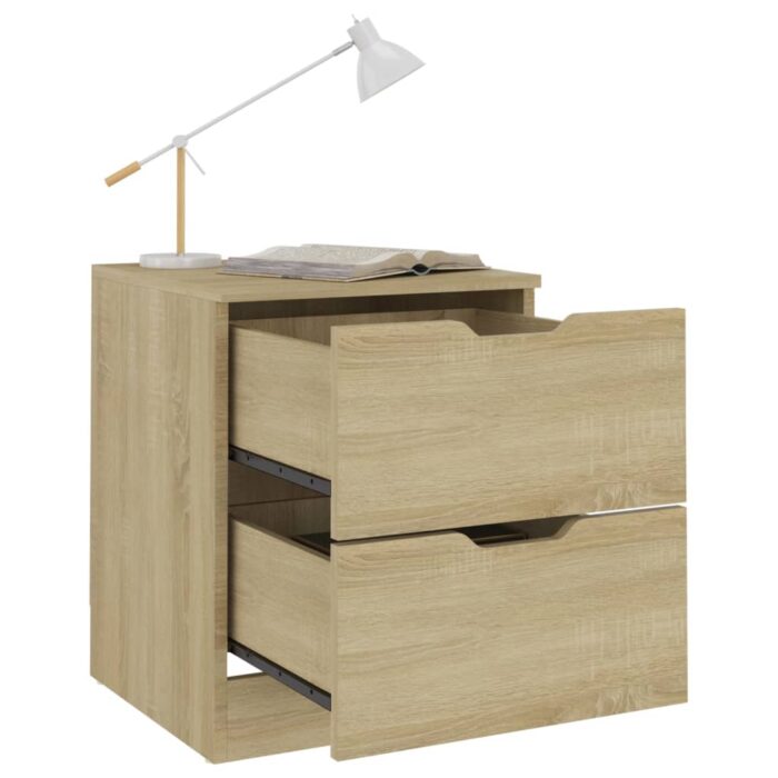 VXL8720286343289_g_en_hd_4.jpg Tables de chevet 2 pcs chêne sonoma 40x40x50 cm bois ingénierie – Image 4