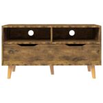 Meuble TV chêne fumé 90x40x48,5 cm bois d'ingénierie – Image 3
