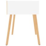 Tables de chevet 2 pcs Blanc 40x40x56 cm Bois d'ingénierie – Image 2