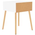 Tables de chevet 2 pcs Blanc 40x40x56 cm Bois d'ingénierie – Image 3