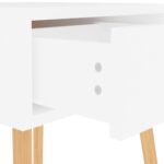Tables de chevet 2 pcs Blanc 40x40x56 cm Bois d'ingénierie – Image 6
