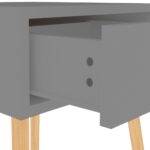 Tables de chevet 2 pcs Gris 40x40x56 cm Bois d'ingénierie – Image 6