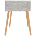 Table de chevet Gris béton 40x40x56 cm Bois d'ingénierie – Image 2