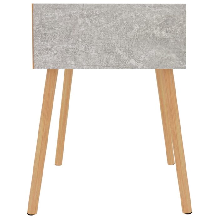 Table de chevet Gris béton 40x40x56 cm Bois d'ingénierie – Image 2