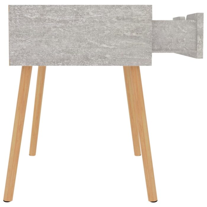Table de chevet Gris béton 40x40x56 cm Bois d'ingénierie – Image 5