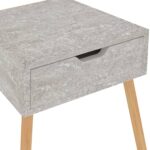 Table de chevet Gris béton 40x40x56 cm Bois d'ingénierie – Image 7