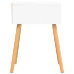 Table de chevet Blanc chêne sonoma 40x40x56cm Bois d'ingénierie – Image 2