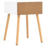 Table de chevet Blanc chêne sonoma 40x40x56cm Bois d'ingénierie – Image 3