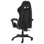 Fauteuil de jeux vidéo Noir et camouflage Similicuir – Image 2