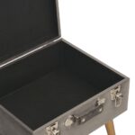 Tabouret de rangement 40 cm Gris Velours – Image 7