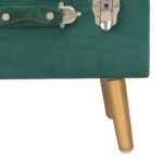 Tabourets de rangement lot de 3 Vert Velours – Image 8
