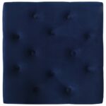 Tabouret Bleu marine 60x60x36 cm Velours – Image 4