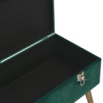Banc avec compartiment de rangement 80 cm Vert Velours – Image 4