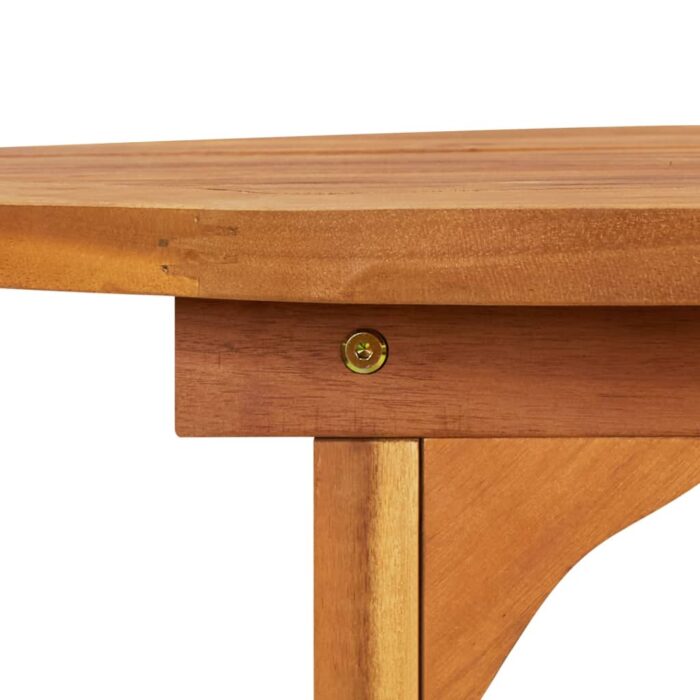 Table à dîner de jardin 220x90x75 cm Bois d'acacia massif – Image 4