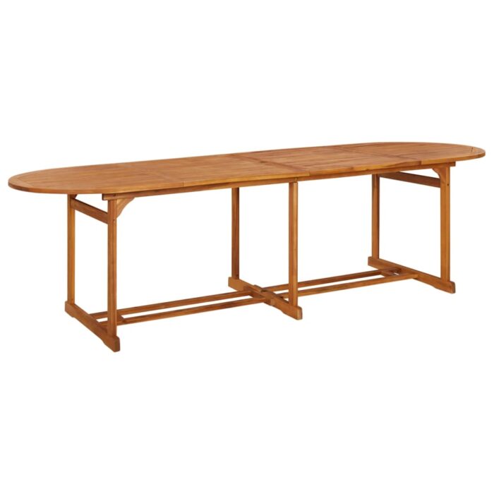 Table à dîner de jardin 280x90x75 cm Bois d'acacia massif – Image 1