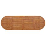 Table à dîner de jardin 280x90x75 cm Bois d'acacia massif – Image 3